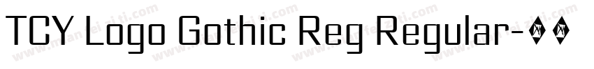 TCY Logo Gothic Reg Regular字体转换